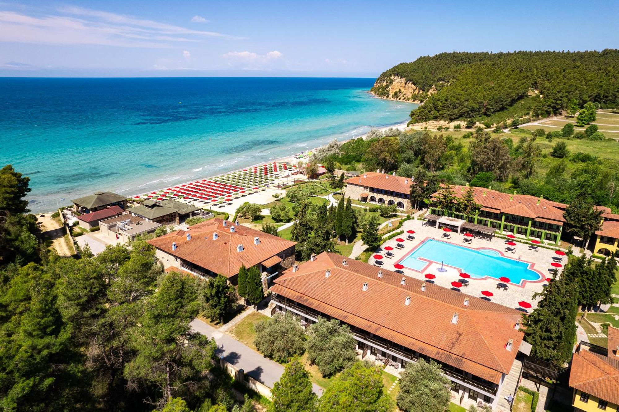 Simantro Resort Sani  Buitenkant foto Aerial view of the resort